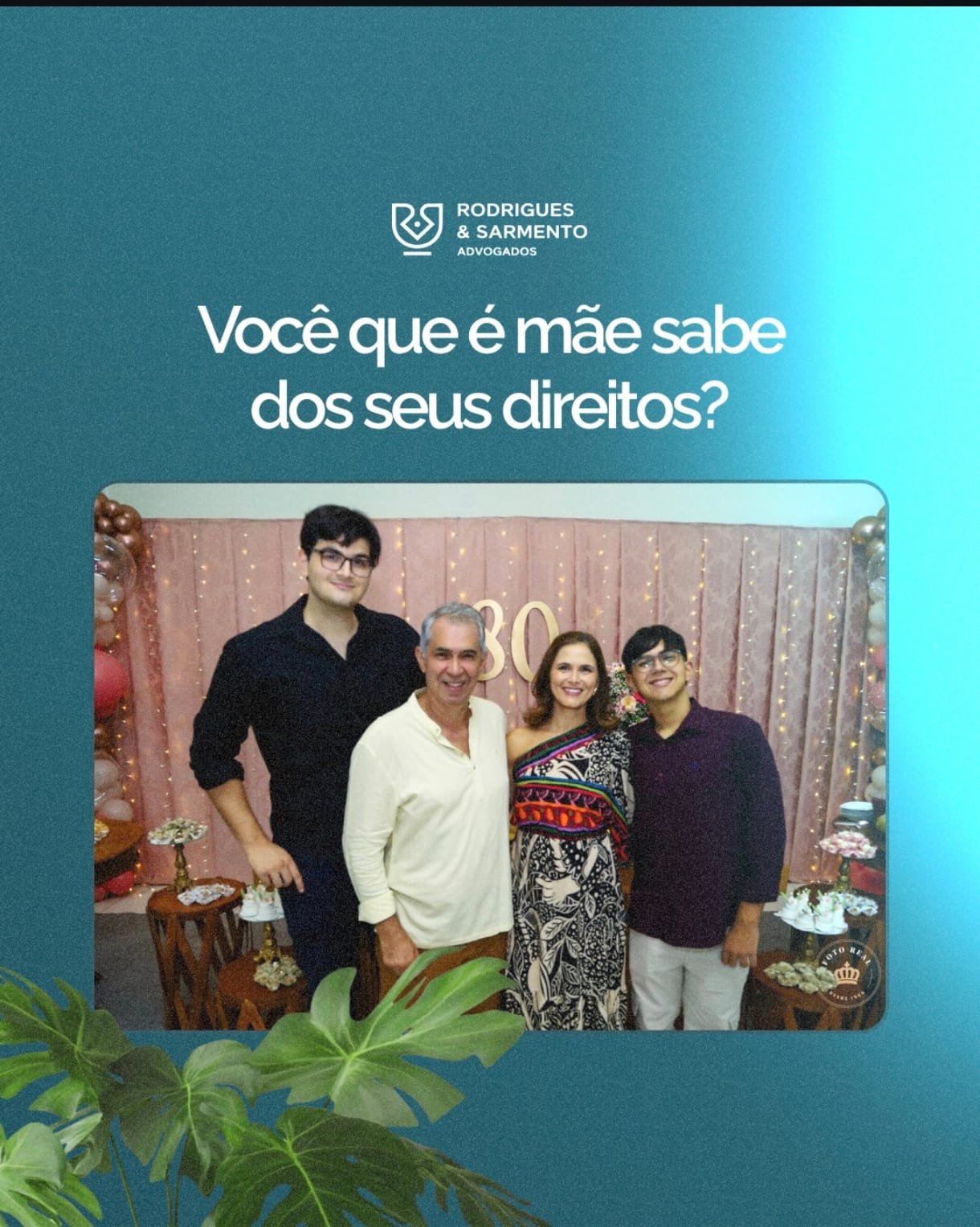 Publicação do Rodrigues & Sarmento no Instagram