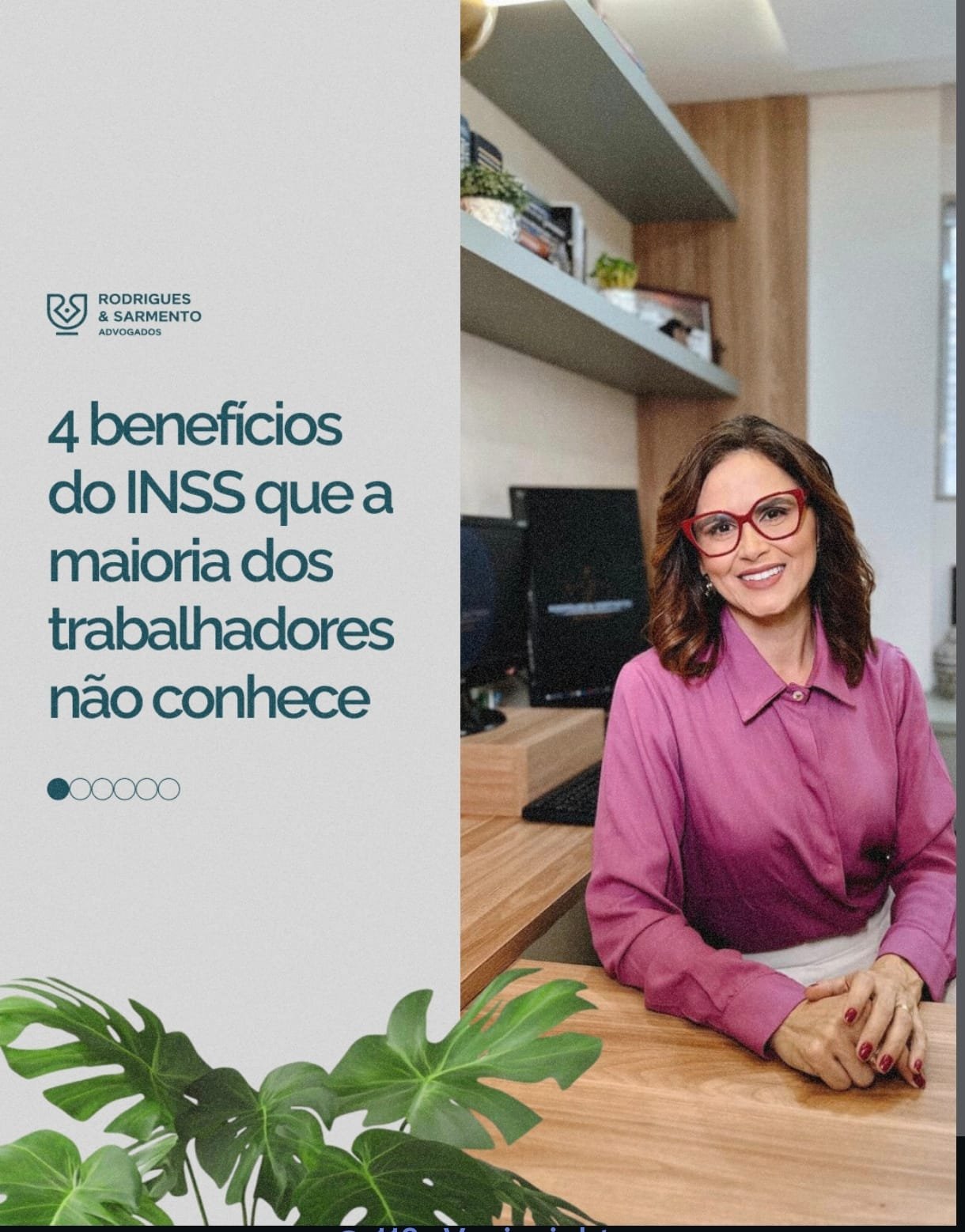 Publicação do Rodrigues & Sarmento no Instagram