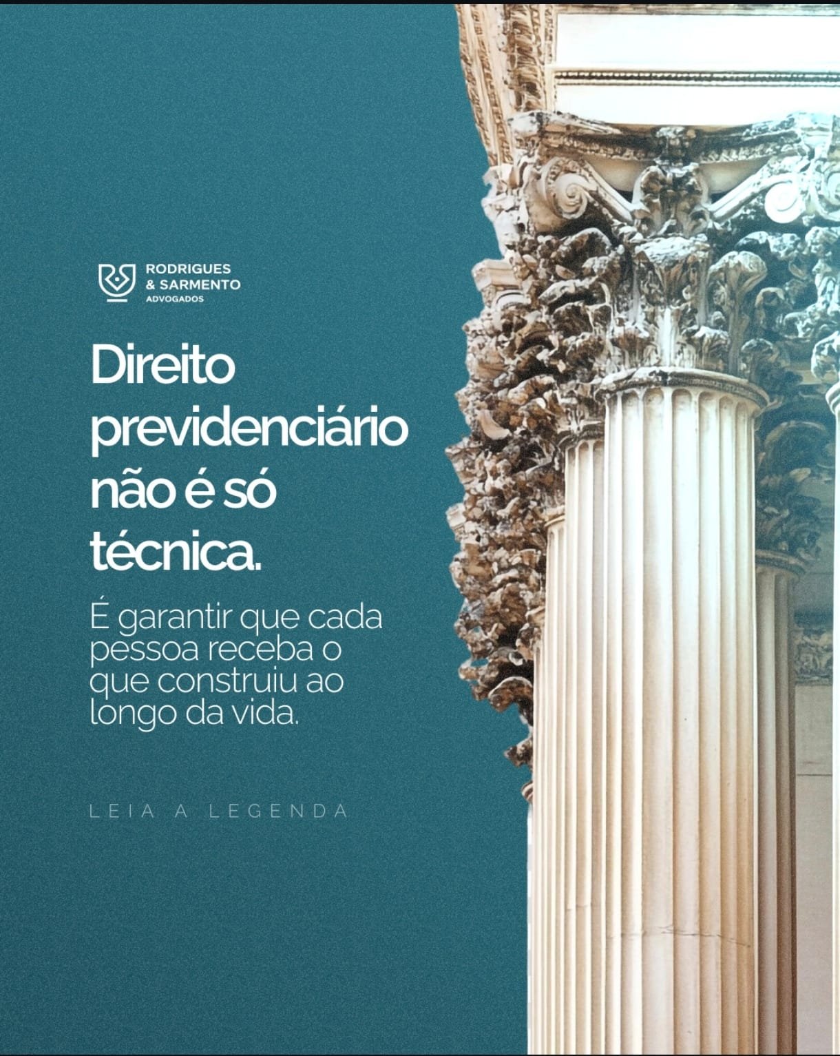 Publicação do Rodrigues & Sarmento no Instagram